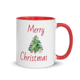 Christmas Mug " Wonderful Time" Holiday Season Gift Mug with Color Inside