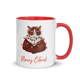 Christmas Gift Mug "Meowy Christmas" Mug for Cat Lovers during Holiday Season