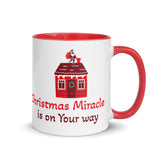 "Christmas Miracle " Coffee Mug best Christmas Gift Coffee Mug with Color Inside