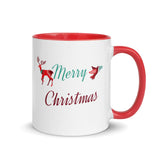 "Merry Christmas" Coffee Mug Holiday Season Gift Mug with Color Inside