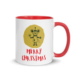 Christmas Gift Mug "Merry Christmas" best gift Mug for holiday season with Color Inside