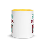 Christmas Coffee Mug "Stay Warm" Winter season Gift Mug with Color Inside