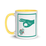 Christmas Gift Mug "Lovely Christmas" Holiday season Mug with Color Inside