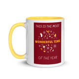 Christmas Gift Mug "Wonderful Time" Best Holiday season gift coffee Mug