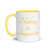 Motivational Mug "Nothing is Impossible" Law of Affirmation Coffee Mug with Color Inside