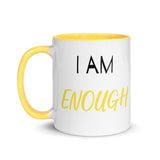 Motivational Coffee Mug " I am Enough"  Law of Affirmation Mug with Color Inside