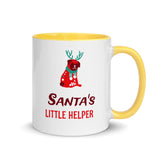 "Santa's Little Helper" Christmas Gift Coffee Mug with Color Inside