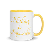 Motivational Mug "Nothing is Impossible" Law of Affirmation Coffee Mug with Color Inside