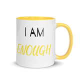 Motivational Coffee Mug " I am Enough"  Law of Affirmation Mug with Color Inside