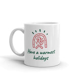 Christmas Gift Mug "Warmest Holiday" Holiday season Gift White glossy mug