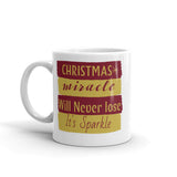 Christmas Gift Mug "Christmas Miracle" Holiday Season White glossy Gift mug