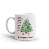 Christmas Mug "A Christmas Tree" White glossy mug best gift for Holiday Season