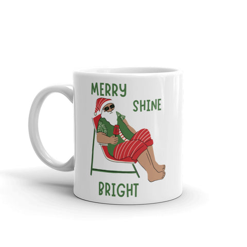 Christmas Gift Mug "Merry Bright Shine" Special Holiday Season Gift Mug