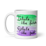 Motivational  Mug "INHALE FUTURE" Law of Affirmation Coffee Mug Both Side Printed