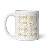 Chakra Coffee Mug "Golden Chakra"  Healing Spiritual meditation Coffee Mug