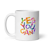 Motivational  Mug "YES YOU CAN"  Inspiring Law of Affirmation Coffee Mug