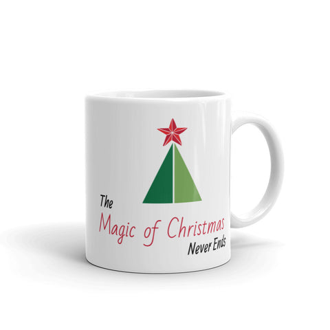 Christmas Gift Mug "Magic of Christmas" Holiday Season Mug White glossy mug