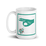 Christmas Gift Mug "Lovely Christmas" Holiday Season White glossy mug