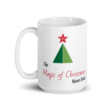 Christmas Gift Mug "Magic of Christmas" Holiday Season Mug White glossy mug