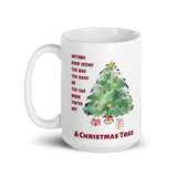 Christmas Mug "A Christmas Tree" White glossy mug best gift for Holiday Season