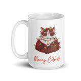 Christmas Gift Mug "Meowy Christmas" Best Gift for cat Lover for Holiday Season