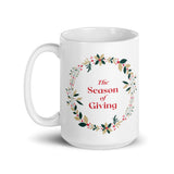 Christmas Gift Mug "Season of Giving" Best Gift Mug for Friends and Family