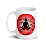 Chakra  Mug "I TRUST LIFE"  Spiritual Healing Meditation Coffee Mug