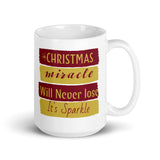 Christmas Gift Mug "Christmas Miracle" Holiday Season White glossy Gift mug