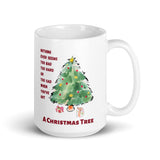 Christmas Mug "A Christmas Tree" White glossy mug best gift for Holiday Season