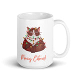 Christmas Gift Mug "Meowy Christmas" Best Gift for cat Lover for Holiday Season