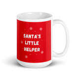 Christmas Gift Mug "Santa's Little Helper" Holiday Season Gift  mug