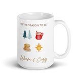 Holiday Season Mug "Warm & Cozy" Creative Christmas Mug as Best Gift