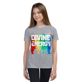 Motivational  Youth  T-Shirt " I AM DIVINE ENERGY" Positive Inspiring  Youth Short Sleeve  unisex T-Shirt