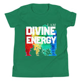 Motivational  Youth  T-Shirt " I AM DIVINE ENERGY" Positive Inspiring  Youth Short Sleeve  unisex T-Shirt