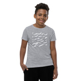 Motivational Youth T-Shirt "Inspiring Wave"  Law of Affirmation Youth Short Sleeve Unisex T-Shirt