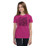 Motivational Youth T-Shirt " Inspiring Dots" Youth Short Sleeve Unisex T-Shirt