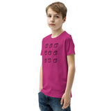 Customized Youth T-Shirt " 3D Box" Motivational design Youth Short Sleeve Unisex T-Shirt