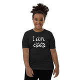 Motivational Youth T-shirt "i Am Good" Inspiring Law of Affirmation Youth Short Sleeve Unisex T-Shirt