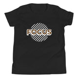 Motivational Youth T-Shirt "Focus" Inspiring law of Affirmation Youth Short Sleeve Unisex T-Shirt