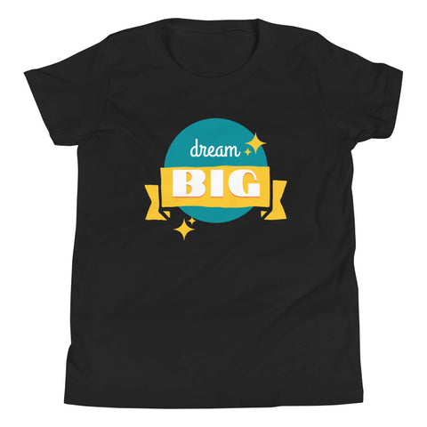 Motivational Youth T-Shirt "Dream Big" Inspiring Law of Affirmation Youth Short Sleeve Unisex T-Shirt