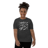 Motivational Youth T-Shirt "Inspiring Wave"  Law of Affirmation Youth Short Sleeve Unisex T-Shirt