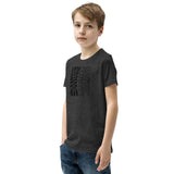 Youth Motivational T-Shirt "Abstract Leaf" Customized Youth Short Sleeve Unisex T-Shirt