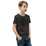 Youth Motivational T-Shirt "Abstract Leaf" Customized Youth Short Sleeve Unisex T-Shirt