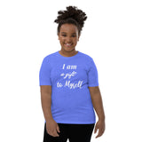 Motivational Youth T-Shirt "Gift to Myself" Inspiring Law of Affirmation Youth Short Sleeve T-Shirt