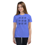 Customized Youth T-Shirt " 3D Box" Motivational design Youth Short Sleeve Unisex T-Shirt