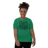 Motivational Youth T-Shirt " Inspiring Dots" Youth Short Sleeve Unisex T-Shirt