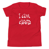 Motivational Youth T-shirt "i Am Good" Inspiring Law of Affirmation Youth Short Sleeve Unisex T-Shirt
