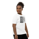 Youth Motivational T-Shirt "Abstract Leaf" Customized Youth Short Sleeve Unisex T-Shirt